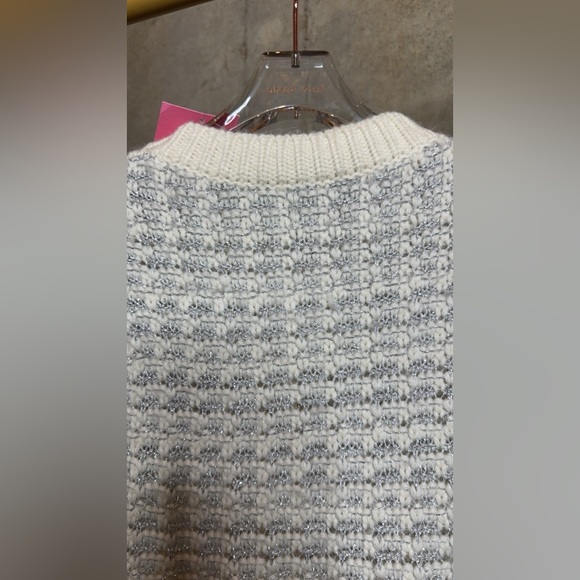 Kate Spade Jewel Button Textured Cardigan - Picture 6 of 9